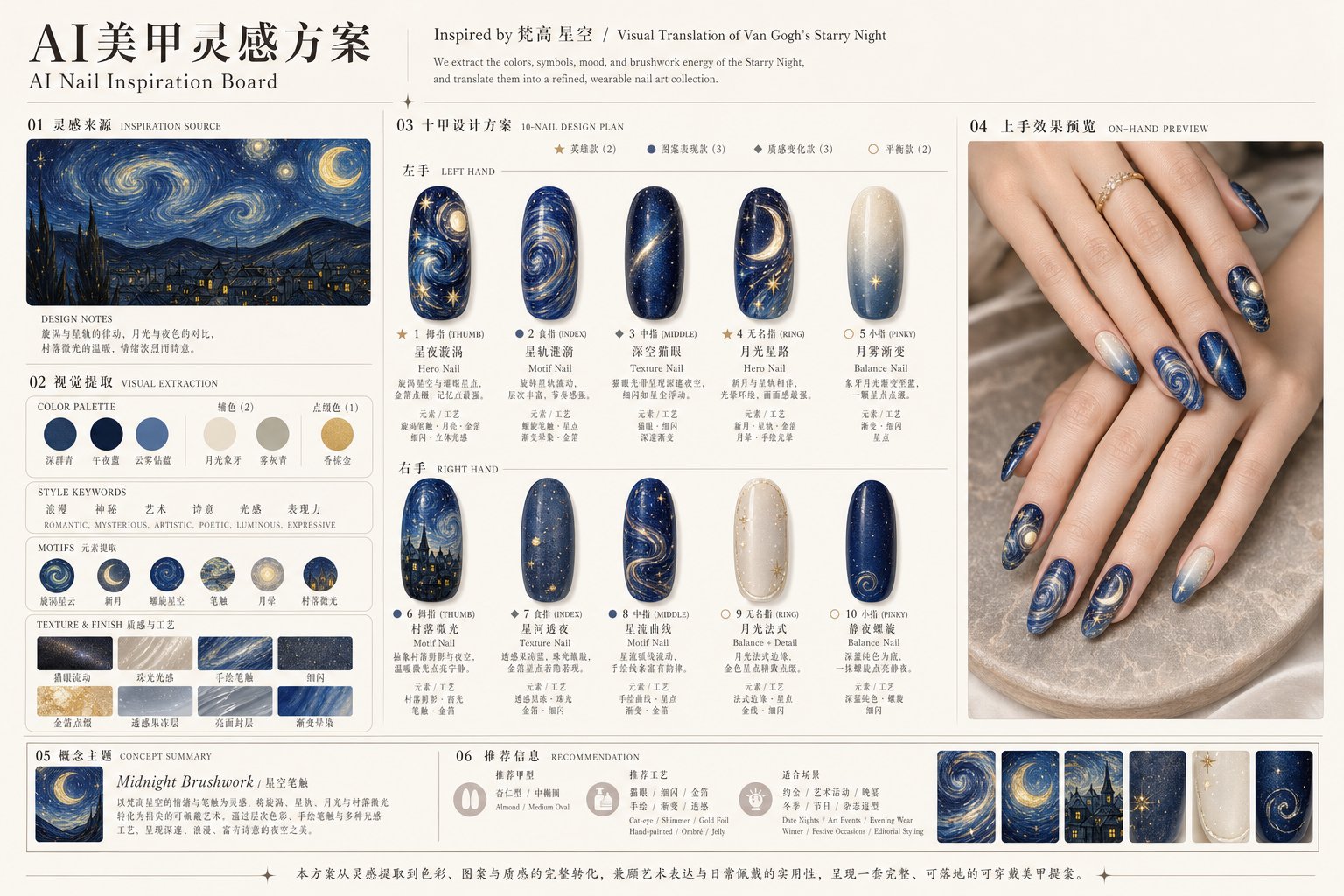 AI美甲灵感方案